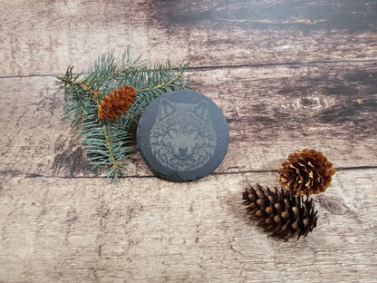 Set of 4 Slate Coasters with Your Choice of Engraved Images