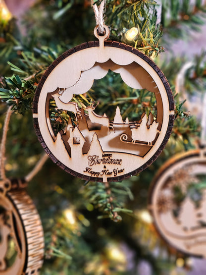 3D Ornaments - Several Fun Designs to Choose From - 3 Layers