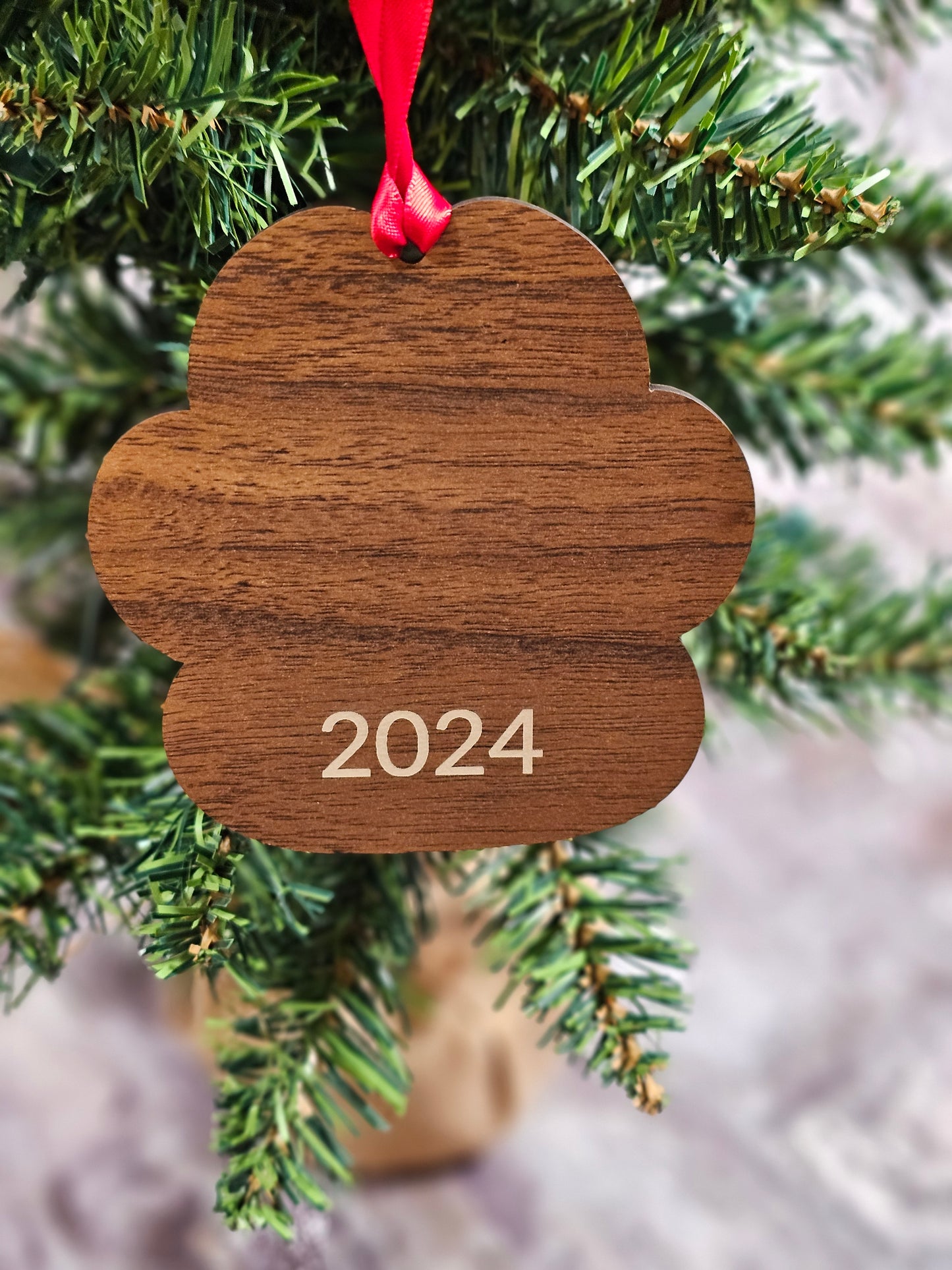 Personalized Wooden Dog and Cat Ornaments