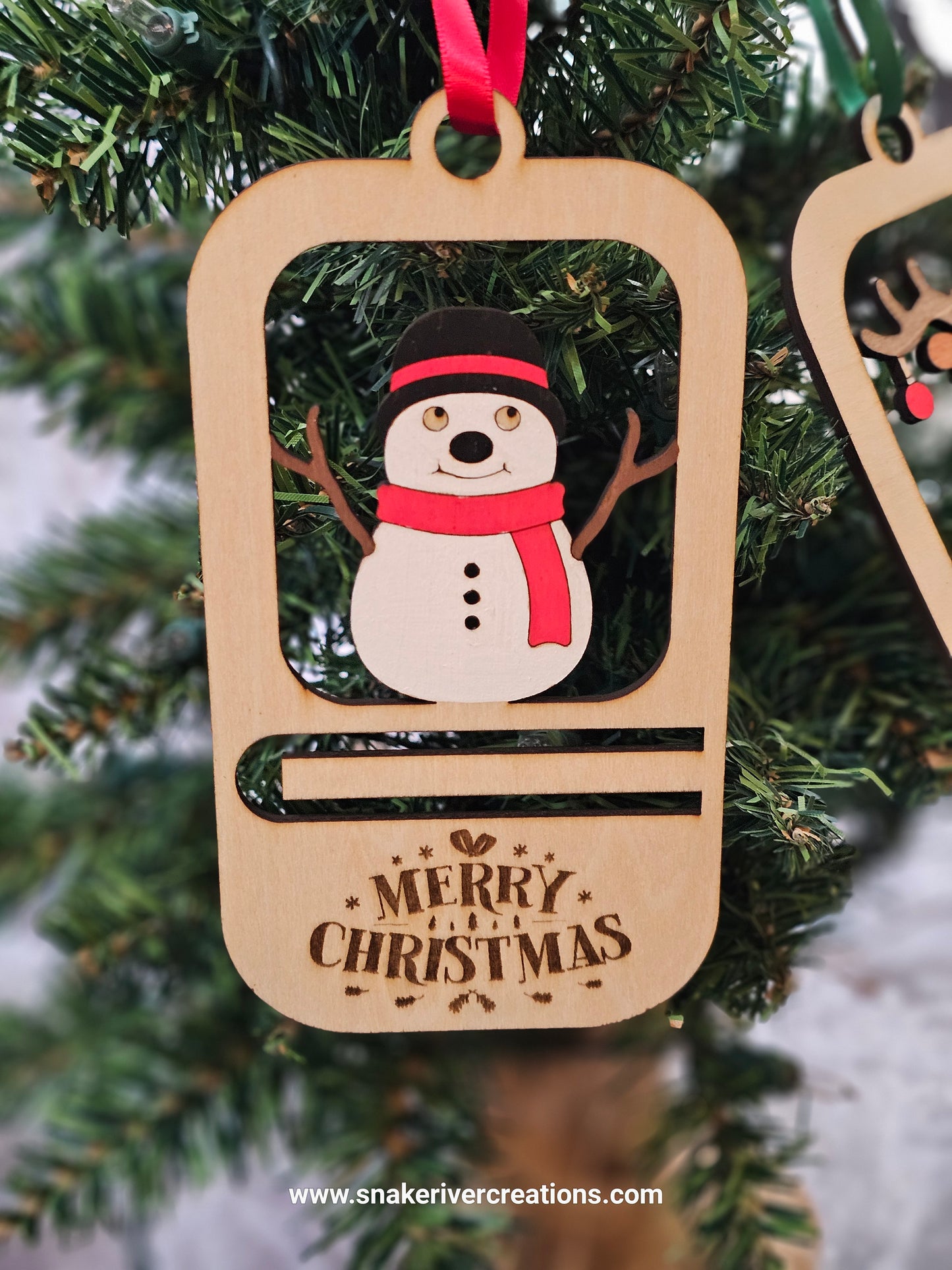 Money Holder Ornaments - Tree, Snowman, Reindeer