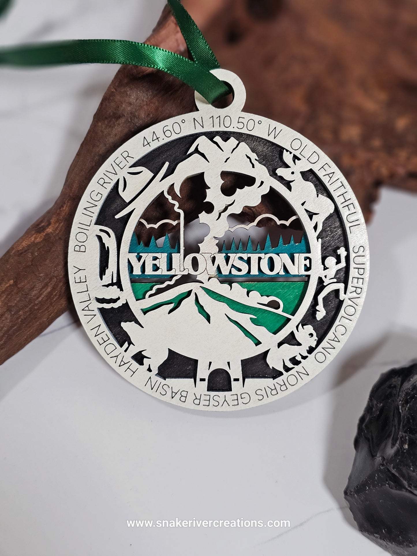 Multi-Layer Hand Painted National Park Christmas Ornaments