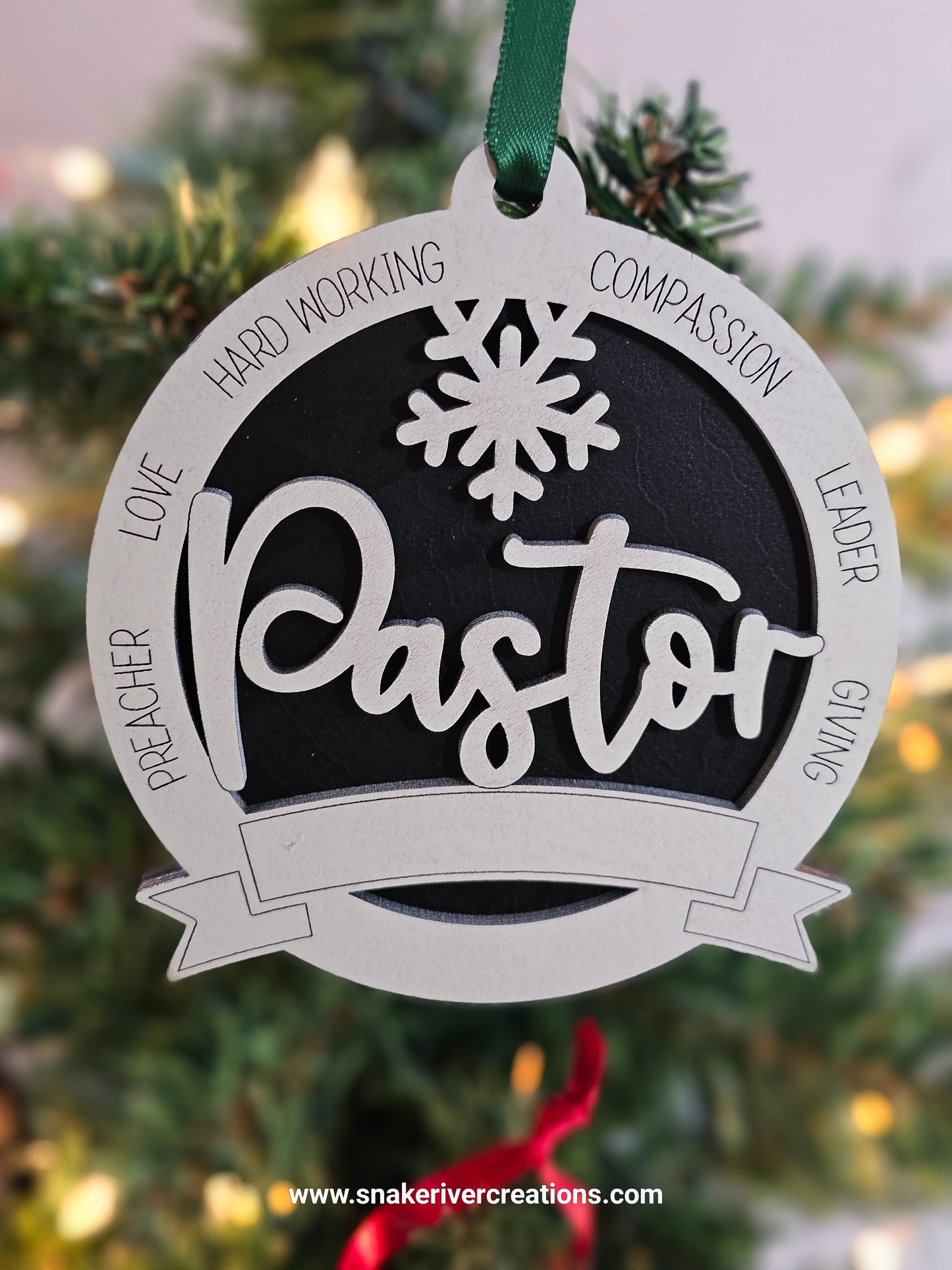 Personalized Hands Praying Pastor Ornament - Minister