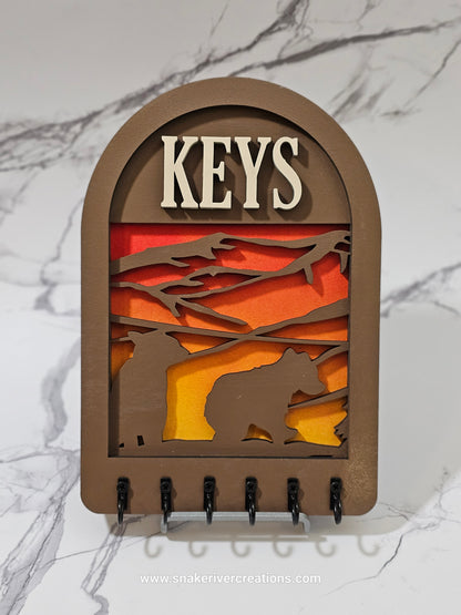 Key Hanger - Multi-Layer Hand Painted Many Images Available