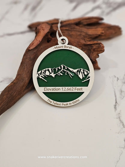 Mount Borah Keepsake Ornament - Hand Painted