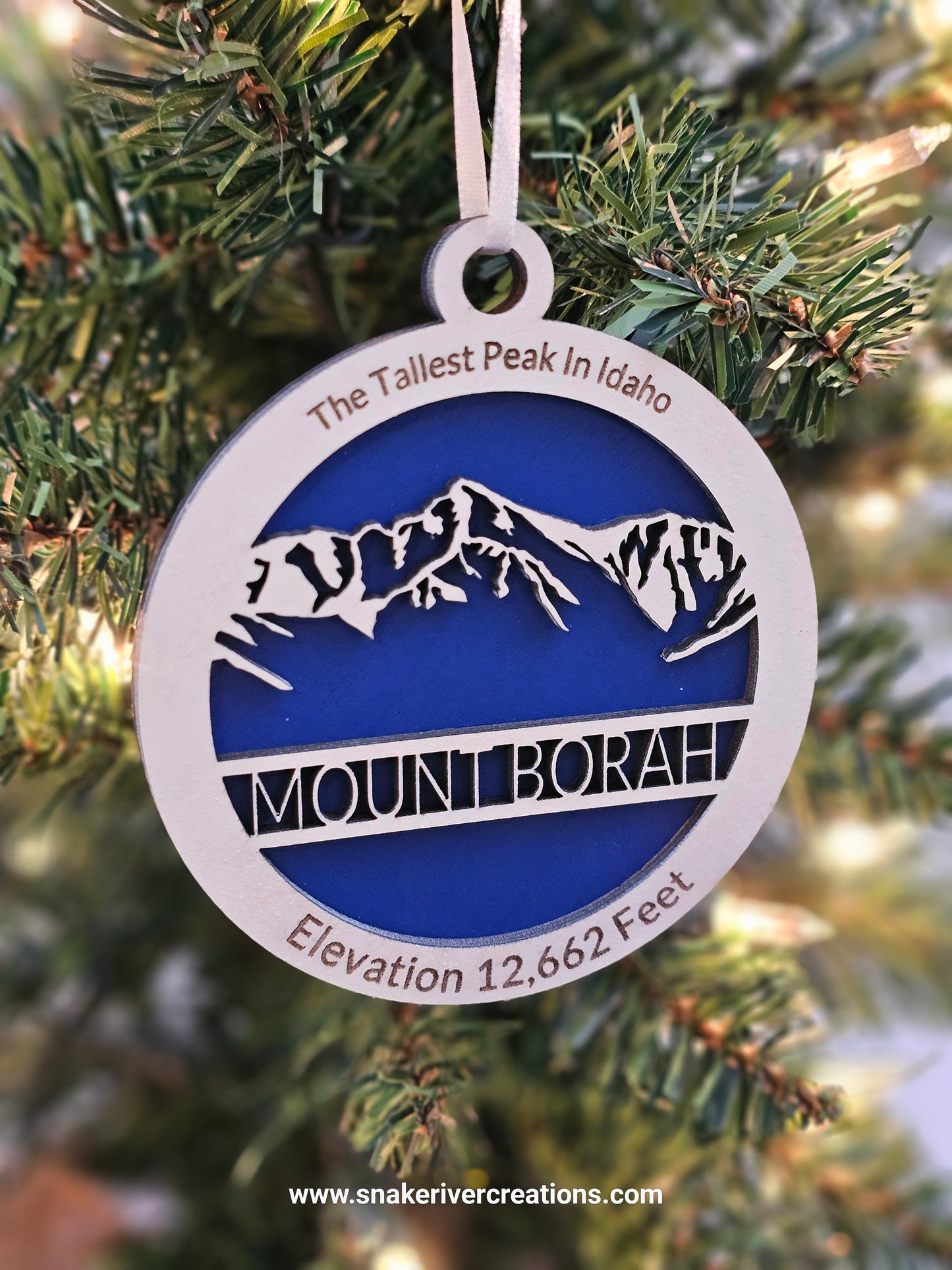 Mount Borah Keepsake Ornament - Hand Painted