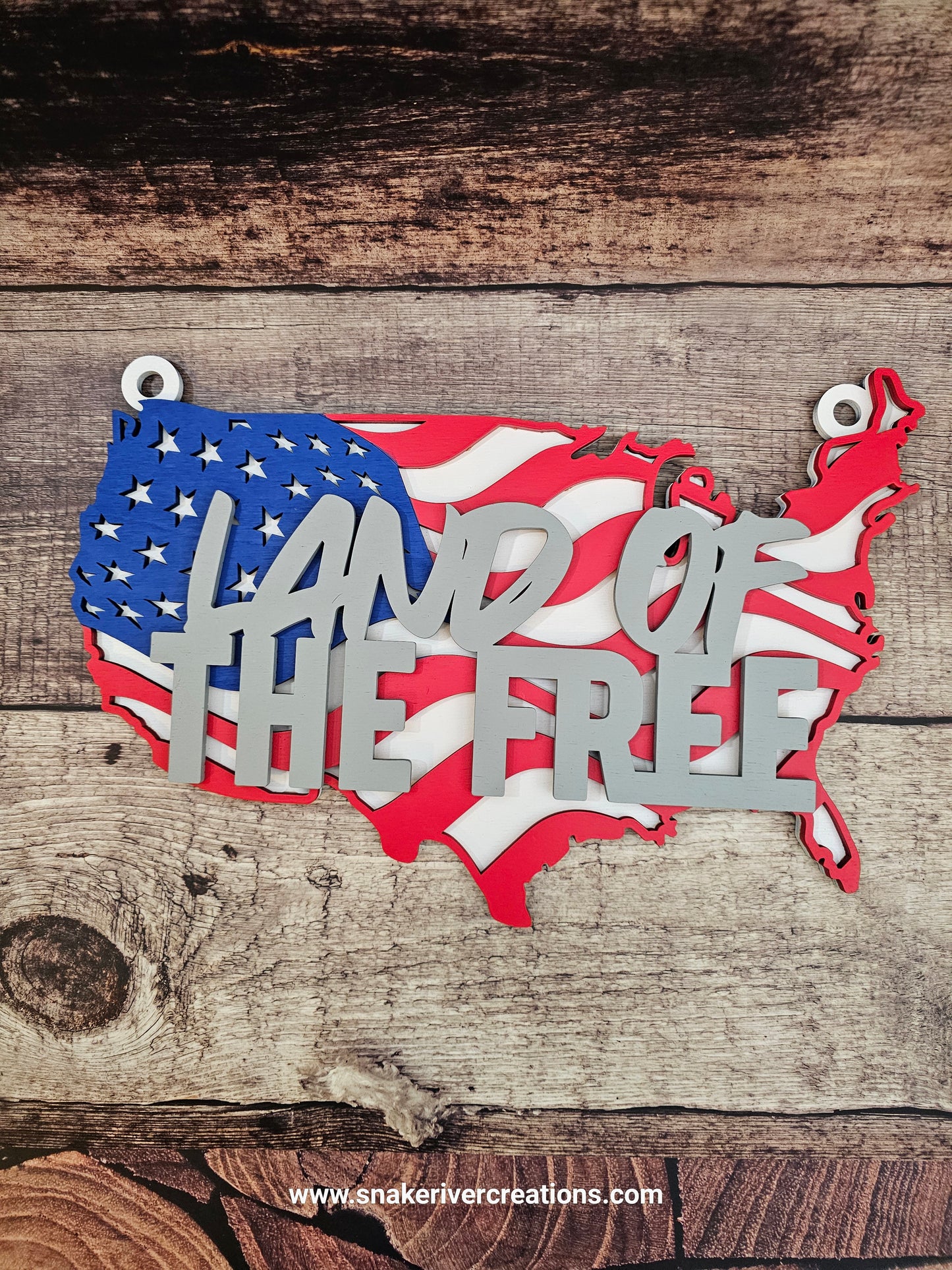 All American Flag Collection - Laser Cut and Hand Painted