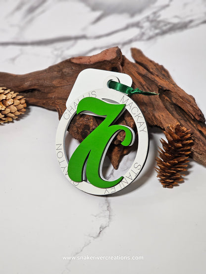 Custer County Idaho 7C Hand Painted Keepsake Ornament - Challis, Clayton, Mackay and Stanley