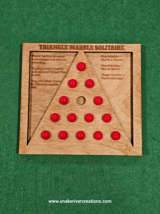 Triangle Marble Solitaire