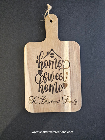 Personalized Realtor Closing Gift • Housewarming Gift • Custom Family Name Board • Home Sweet Home