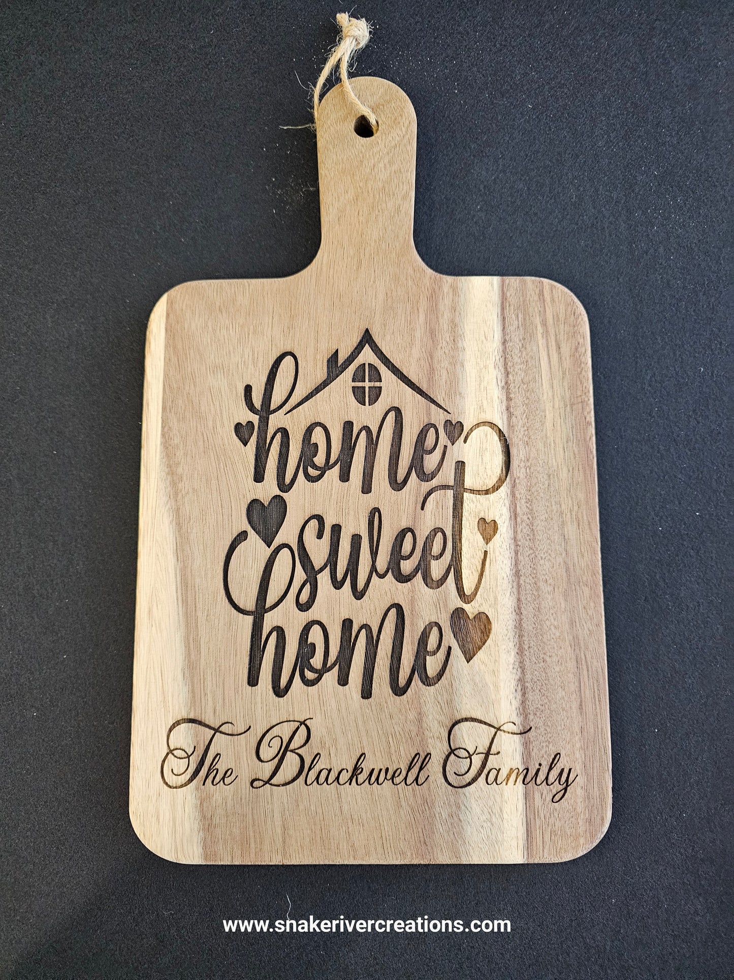 Personalized Realtor Closing Gift • Housewarming Gift • Custom Family Name Board • Home Sweet Home