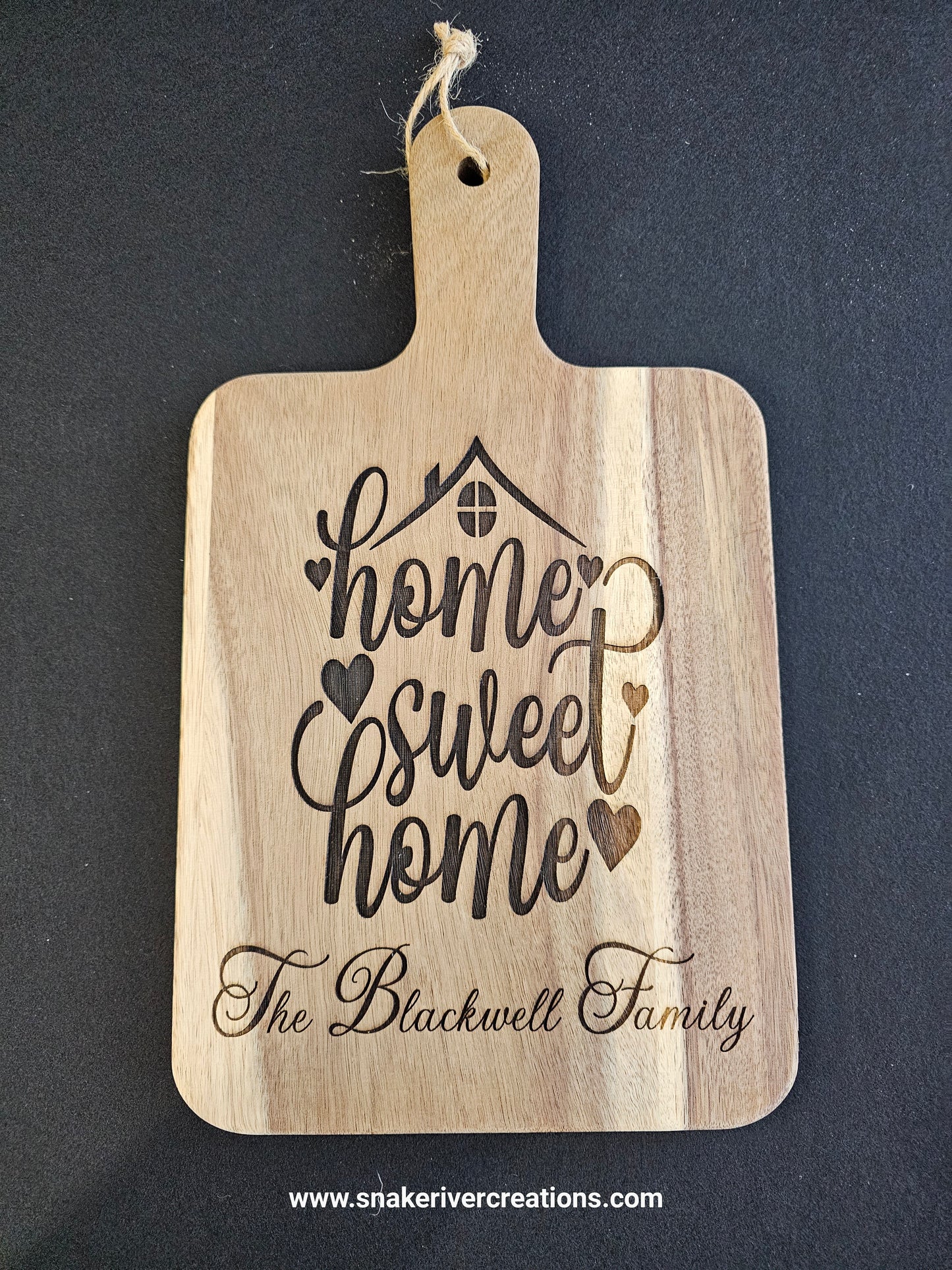 Personalized Realtor Closing Gift • Housewarming Gift • Custom Family Name Board • Home Sweet Home