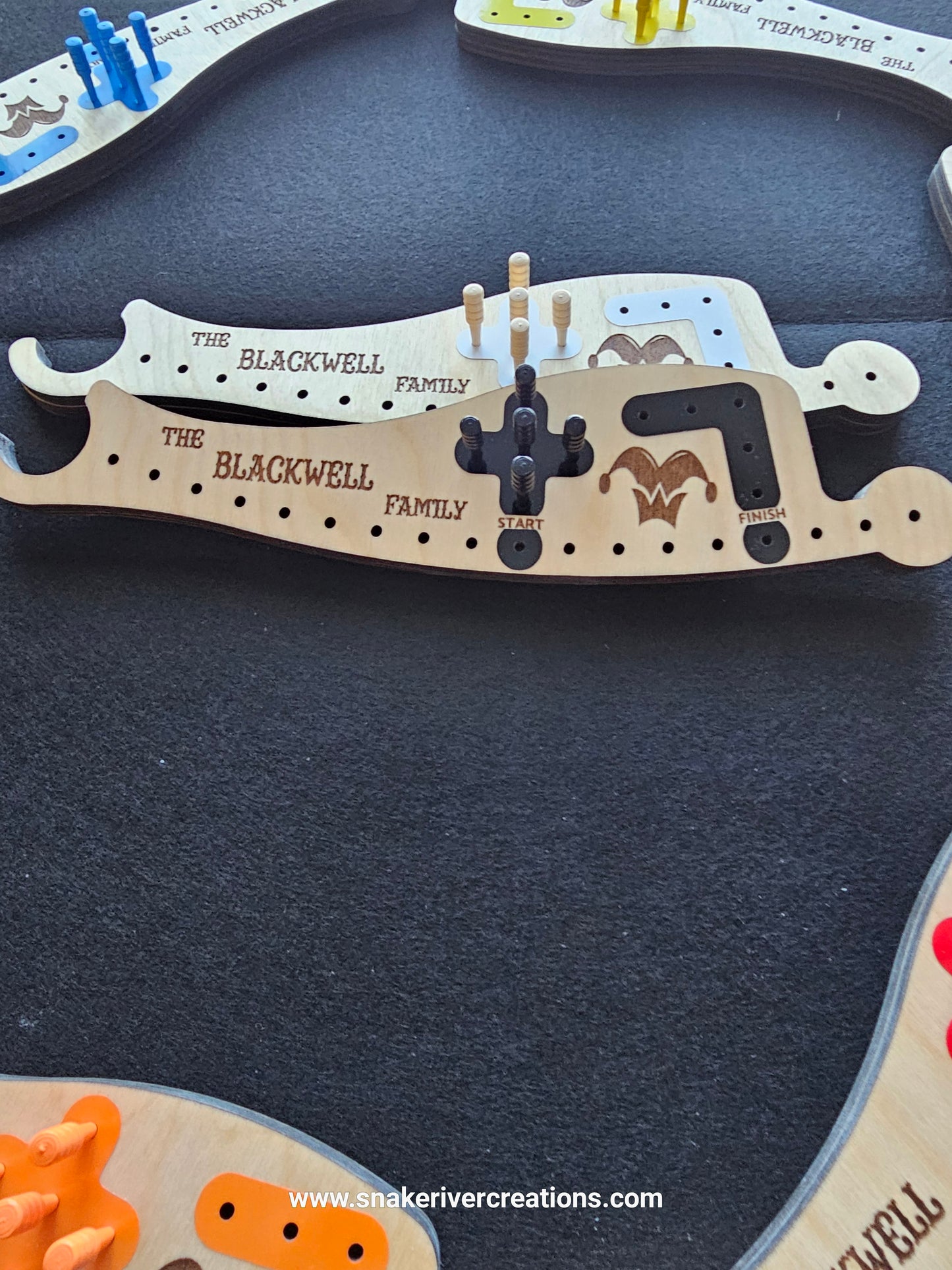 Pegs & Jokers Game Set – Up to 8 Players | Complete Family Board Game | Handmade Wooden Game Boards | Cards, Pegs & Instructions Included