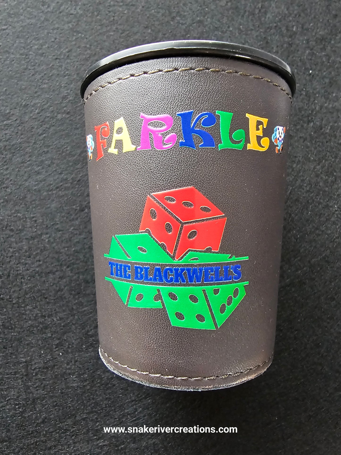 Farkle Game Set with Rules and Score Cards – Optional Personalized Dice Cup Available