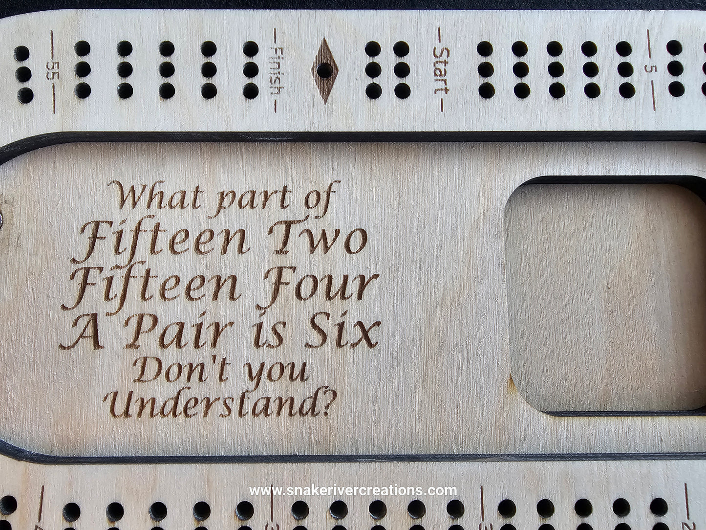 Handmade Wooden Travel Oval Cribbage Board | Gift for Campers, RV and Outdoor Lovers