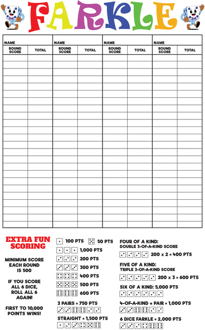 Farkle Scorecard Download