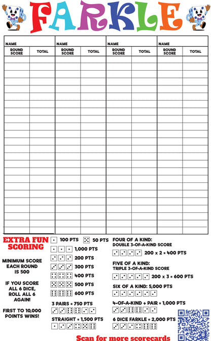 Farkle Scorecard Download