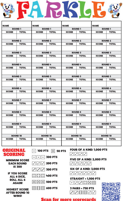Farkle Scorecard Download