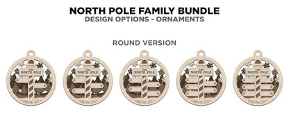 Personalized North Pole Family Keepsake Ornament