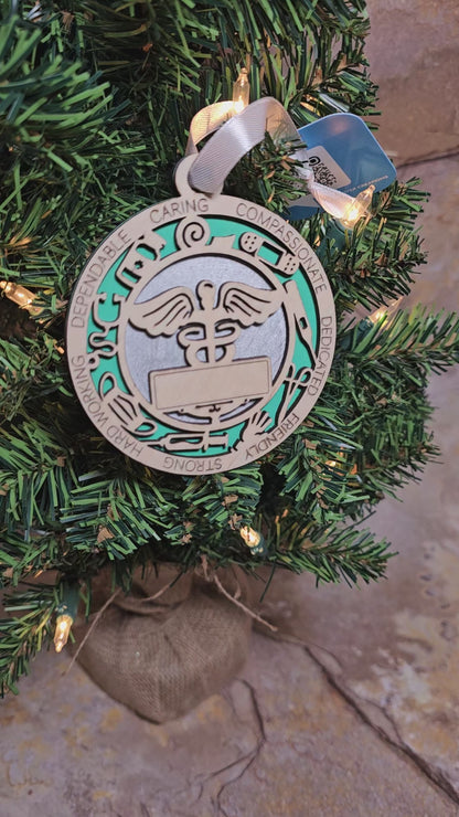 Personalized Medical Ornaments, Doctor, Nurse, Physician and Staff